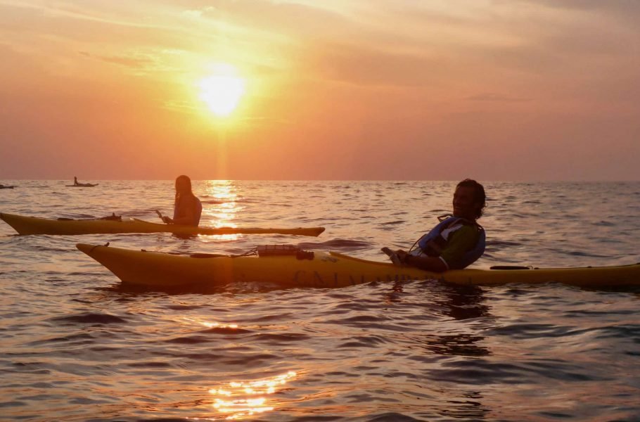Tramonto in kayak a Porto Selvaggio
